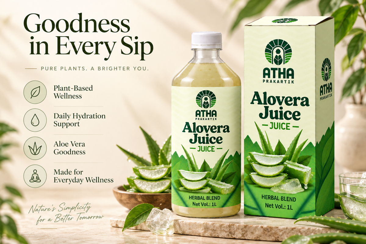 Atha Prakartik Aloe Vera Juice | Herbal Wellness Drink