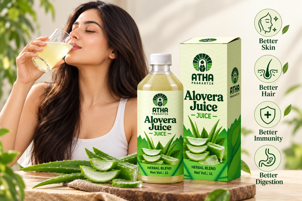 Atha Prakartik Aloe Vera Juice | Herbal Wellness Drink
